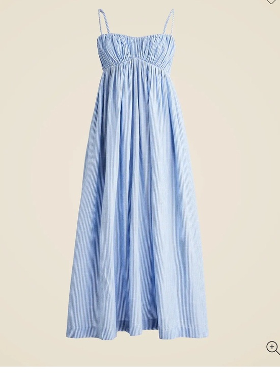 J. Crew Dresses & Skirts - J. Crew Light Blue Striped Midi Sundress